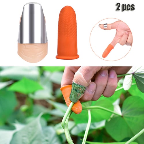Portable Pruning Thumb Cutter Tools Index Finger Cover Harvesting Plant Garden