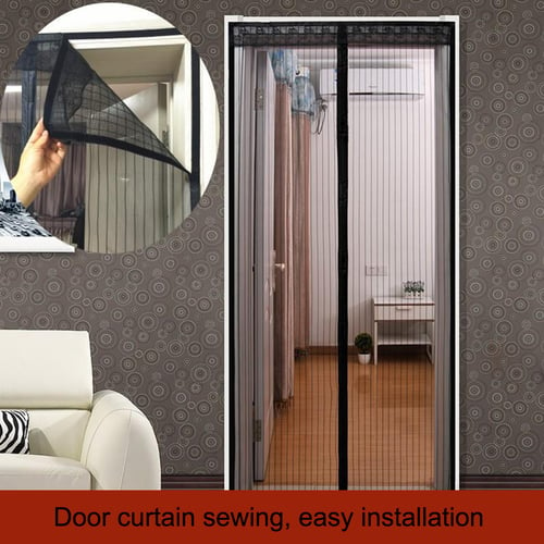 Automatic Hand-Free Anti-insect Mosquito Fly Mesh Screens Magnetic Door Curtain 