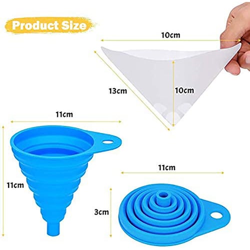 100 PAPER AND NYLON MESH FINE PAINT STRAINER FILTER CONES STRAINING