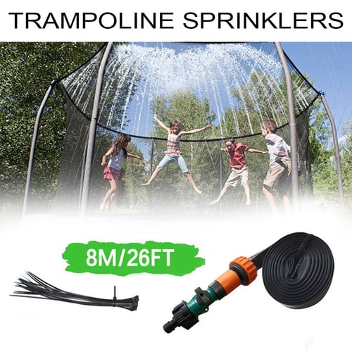 Trampoline Sprinkler For Kids Outdoor Summer Water Game Fun Backyard Waterpark 