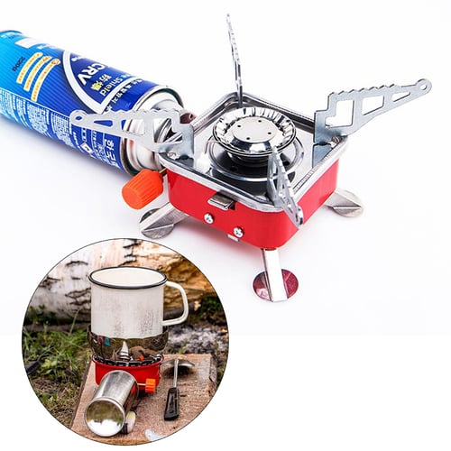 Outdoor Camping Gas Stove Portable Ultralight Hiking Picnic BBQ Cooking Burner 