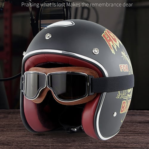 1pcs Motorcycle Cruiser Pilot Glasses Helmet Eyewear Goggles Retro Goggle Bike 