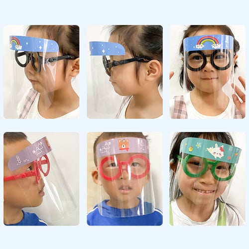 5Pcs Transparent Face Shield Dust-proof Full Face Cover Safety Glasses goggles 