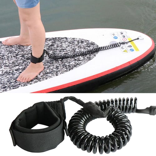 Surfboard Leash Surfing Stand Up Paddle Board Leash Coiled Cord