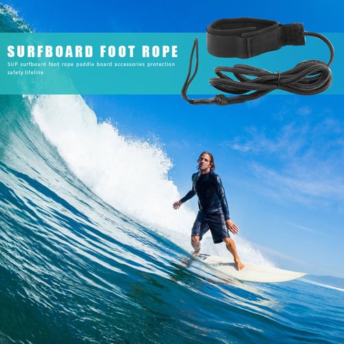 Surfboard Ankle Leash Rope Coiled Stand Paddle Safety Surfing Spare Accessories 