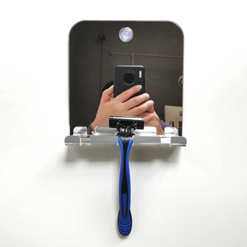 Unbreakable Rectangle Portable Unbreakable Anti-fogging Shower Mirror 