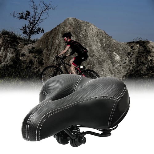 Cycling Hollow Cushion MTB Road Bicycle Wide Thicken Soft Silicone Saddle Seat 