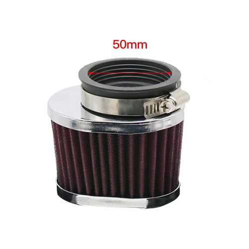 50mm Motorcycle Air Filter Cleaner For BMW Kawasaki Suzuki Scooter Cone Intake