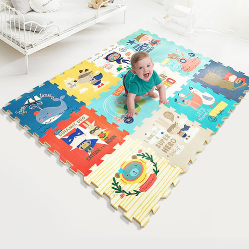 Non Toxic Kids Puzzle Exercise Playmat, Non Toxic Floor Tiles Baby