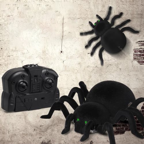 Infrared Remote Control Simulation Fake Tarantula Spider Halloween Trick Toy 