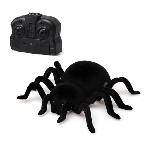 Mini Remote Controlled Toys Spider Plush Spoof Creative Novelty Kids RC Toy 