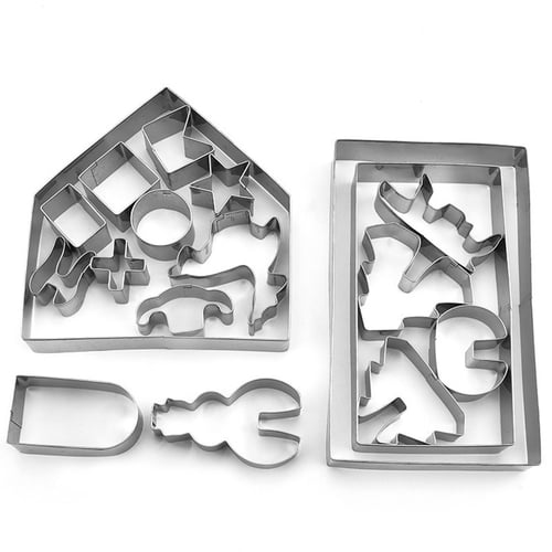 Christmas Stainless Steel Cake Biscuit Cookie Cutter Mold Baking Pastry Tool DIY 