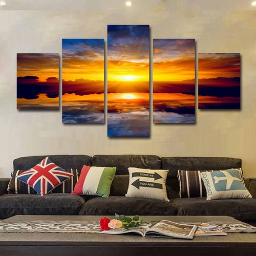 Natural Landscape Canvas Poster Art Painting Living Room Home Picture Wall Decor 