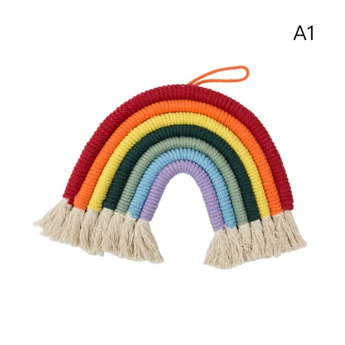 Handmade Rainbow Ornaments Colorful Boho Wall Art Hanging Decorative Home Decor Party Supplies Baby Shower Holiday Nursing Room - Bebe Home Decor Wall Art Handmade Rainbow Ornaments Colorful Boho Wall Art Hanging Decorative Home Decor Party Supplies Baby Shower Holiday Nursing Room - Bebe Home Decor Wall Art
