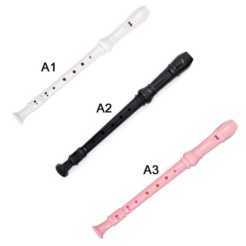 koulate Eight Hole Clarinet Cleaning Stick,Soprano Descant Recorder Clarinet Flute with Cleaning Rod and Instruction for Children Kids Adult Beginner 1#