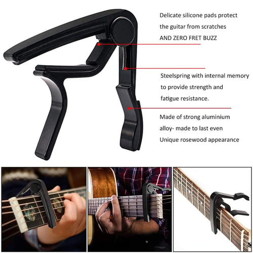 Classical Guitar Accessories Set Capo Tuner Pickup Guitar String Plectrum Holder Three-In-One String Changer Guitar Maintenance Tool Accessories - buy Classical Guitar Accessories Set Capo Pickup Guitar Plectrum Holder