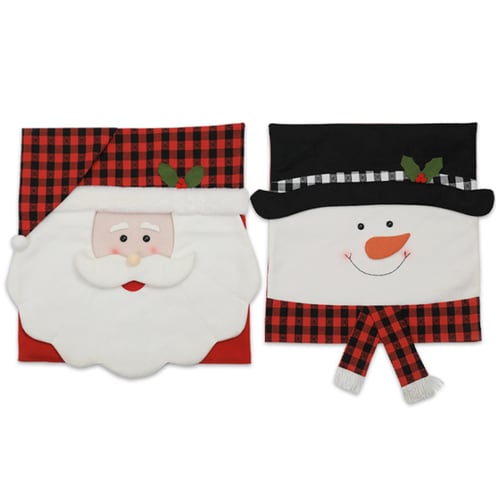 Christmas Chair Covers Dinner Chair Xmas Sets for Party Festival Decoration 