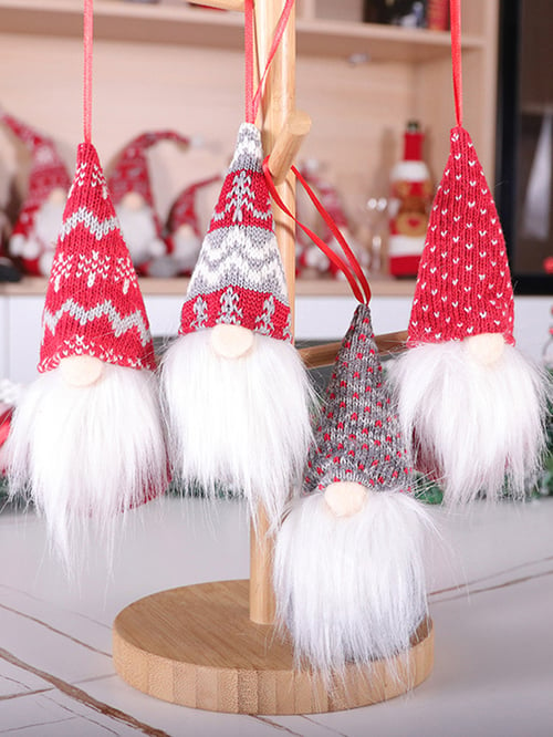 Christmas Santa Faceless Gnome Xmas Tree Hanging Ornaments Party Home Decor 