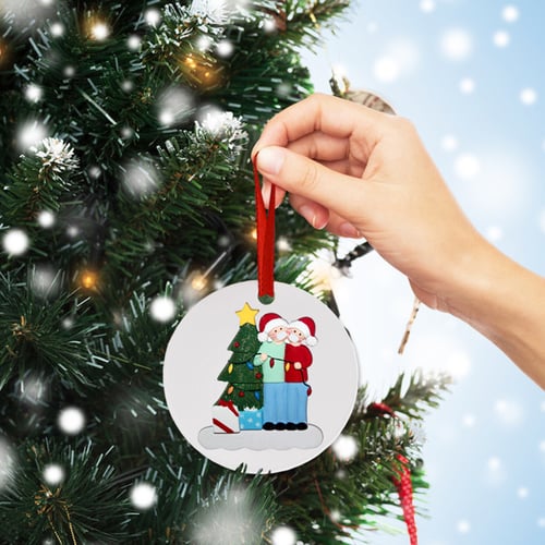 Christmas Diy Name Writeable Soft Clay Mask Snowman Tree Hanging Pendant Ornaments Natal Kerst Home Decor Navidad 2020 - Home Goods Christmas Decorations 2020