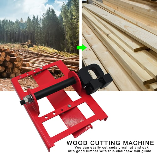 Steel Timber Chainsaw Attachment Cut Guided Mill Wood Lumber Cutting Guide Saw 