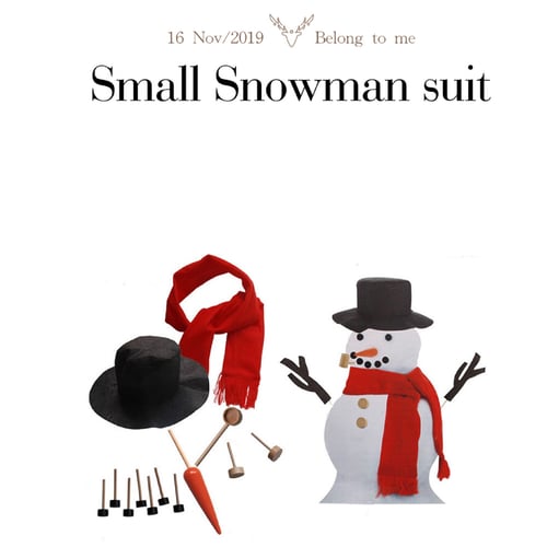 13/16Pcs Christmas Snowman Dress Up Accessories Make Snowmen Family Tool Kit 