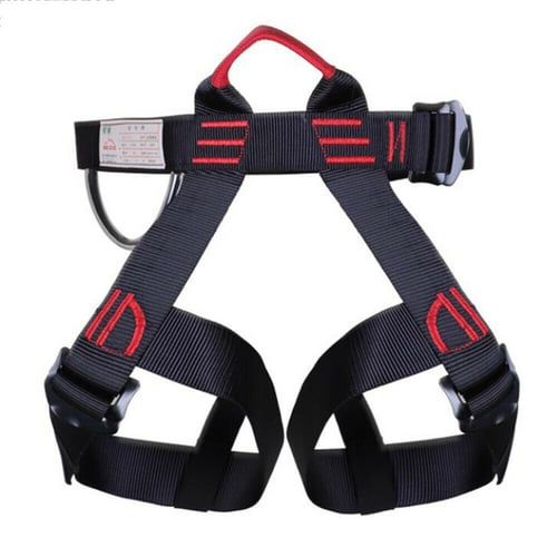 Lightweight Seat Safety Bust Belt Climbing Harness Black