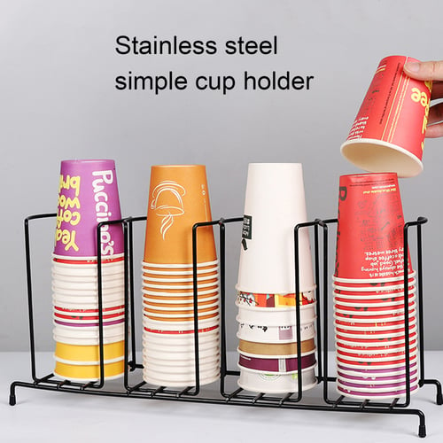 Coffee Bar Counter Milk Tea, Countertop Plastic Cup Holder