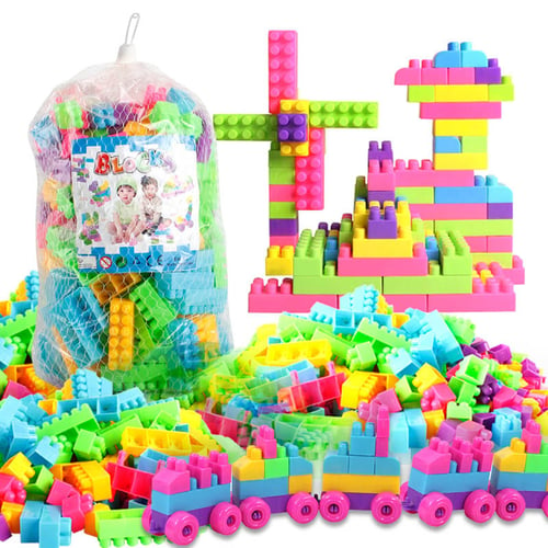 1Set DIY Educational Assemble Building Blocks Figures Model Bricks Kids Toy Gift 