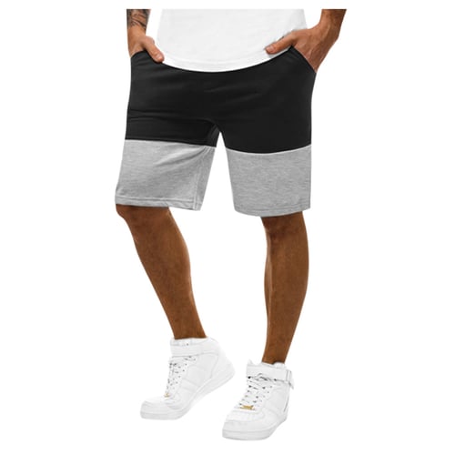 LOOKAA Summer for Mens Casual Sports Slim Color Matching Jogging Five Points Shorts