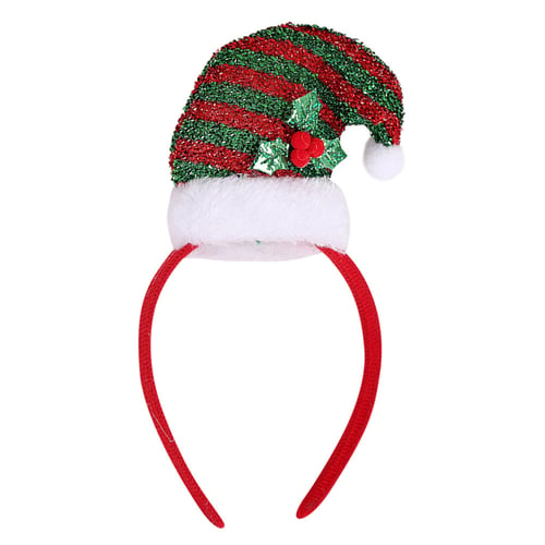 Unisex Christmas Cosplay Multicolor Cute Light-up Funny Headband Party Headclip