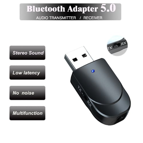 USB Bluetooth 5.0 Receiver Audio Transmitter Adapter For TV/PC Headphone Speaker 