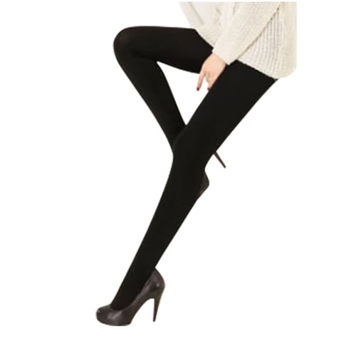 Women Winter Black Thick Warm Soft Fleece Lined Thermal Stretchy Leggings Pants 