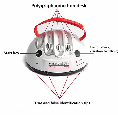 Polygraph Test Lie Shocking Electric Shock Lie Detector Prank Game Toy 