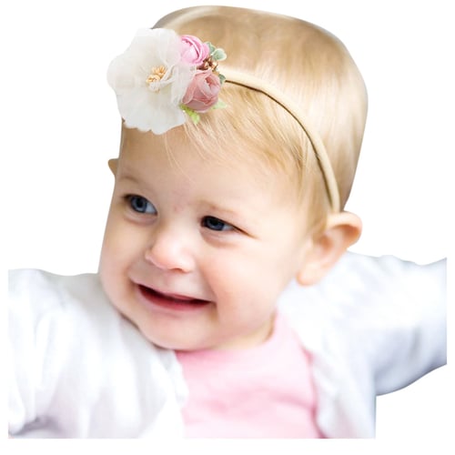 Newborn Toddler Kid Baby Girls Flowers Turban Headband Headwear Accessories 