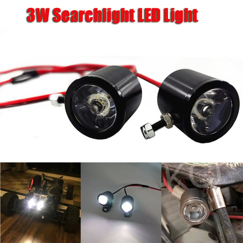 RC Car LED Lamp Light Searchlight For 1/10 TRX4 Axial SCX10 D90 TF2 Tamiya CC01 