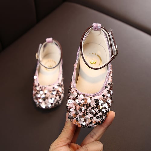 Details about   Children Infant Kids Baby Girls Sequins Princess Single Casual Sandals Shoes 