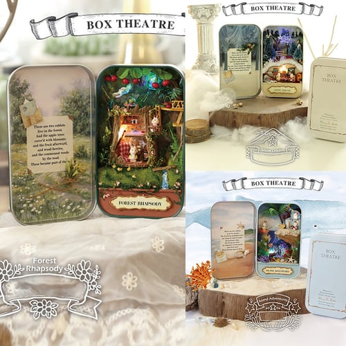 Diy Dollhouse Miniature Doll House Kit Box Theatre Kids Toy Gift Home Decor S Reviews