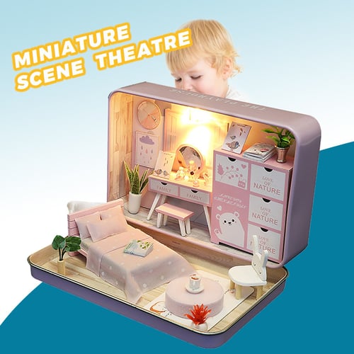 DIY Dollhouse Miniature 3D Doll House Kit Box Theatre Kids Toy Gift Home Decor