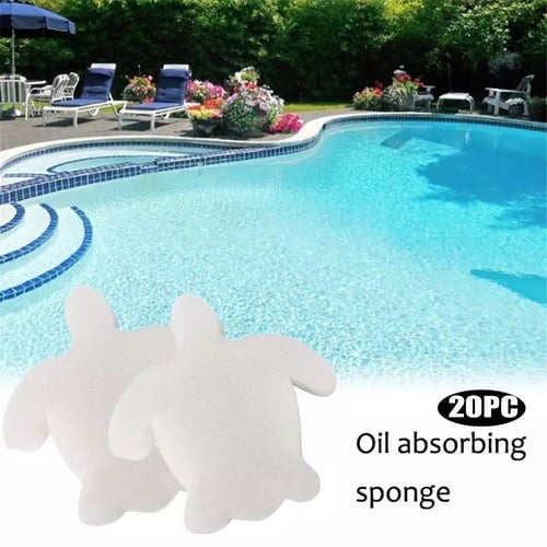 10PCS Creamy Oil Absorbing Scum Sponge For Hot Tub Swimming Pool And Spa 