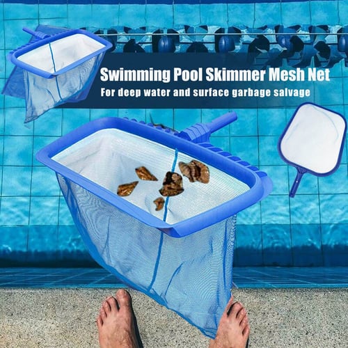 Swimming Pool Spa Cleaner Leaf Rake Mesh Frame Net Skimmer Professional Tool