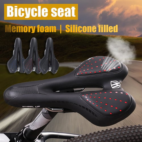 Comfortable Bike Hollow Seat Saddle Bicycle Saddle Spider Web Cushion Ultralight Mountain Bike Cushion Bicycle Seat