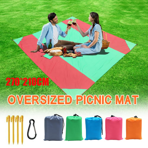 Portable Outdoor Waterproof Picnic Blanket Rug Camping Sandless Beach Sand Mat 