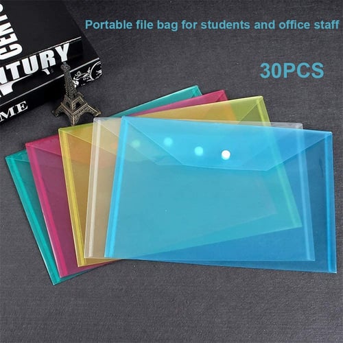 A4 Paper File Folder Document Filing Bag Stationery Bag School Office Case Sale 