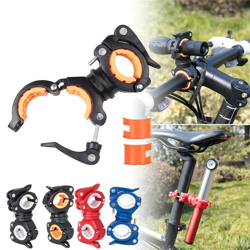 360 Degree Cycling Bicycle Bike Mount Holder for  Flashlight Torch Clip Clamp 