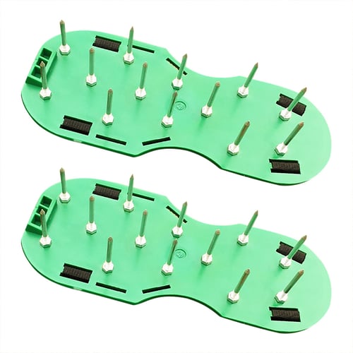 Lawn Sod Aerators shoes Spikes Aerating Sandals Garden Grass Revitalizing Tool 