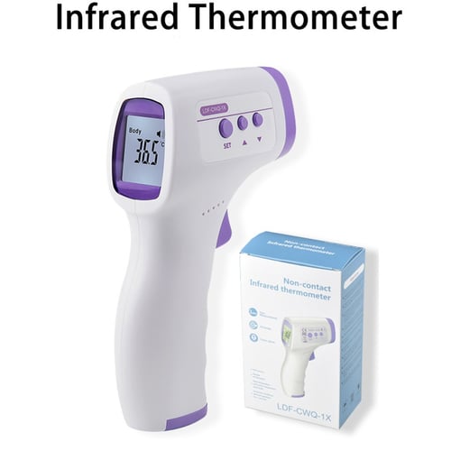 LCD Digital Non-Contact IR Infrared Thermometer Forehead Body Temperature Meter 