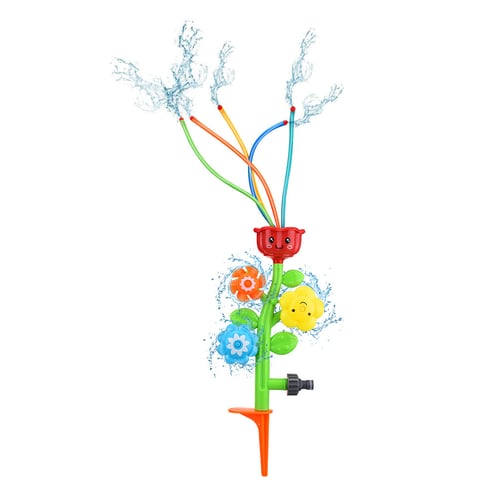 Water Sprinkler Water Toys Splash Flower Spray Toy for Fun Summer Lawn Backyard 