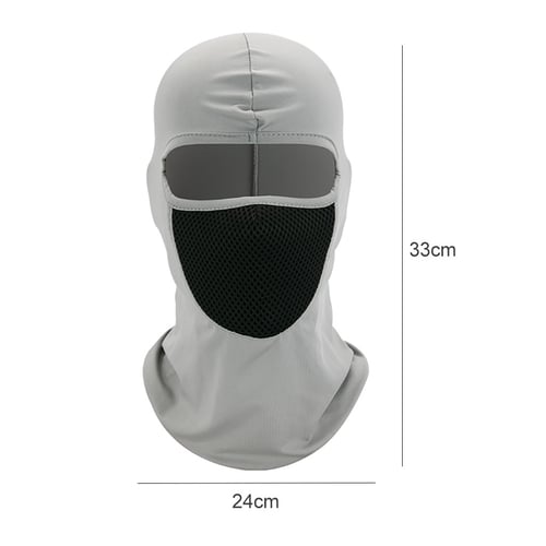 Motorcycle Biker Outdoor Mask Cycling Balaclava Full Face Neck Protector Black 