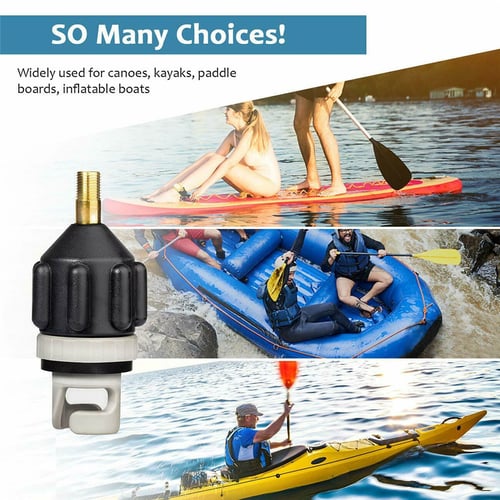 For Canoe Kayak Sup Pump Adapter Inflatable Boat Air Valve Paddle Board Adaptor 