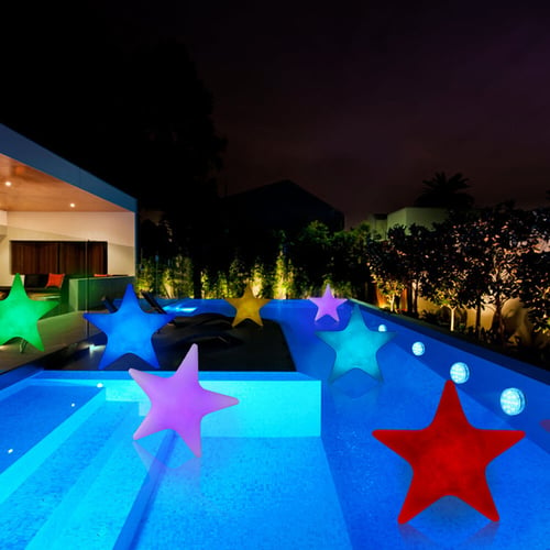 LED Glowing Ball Inflatable Chic PVC Waterproof Beach Ball for Swimming Pool 